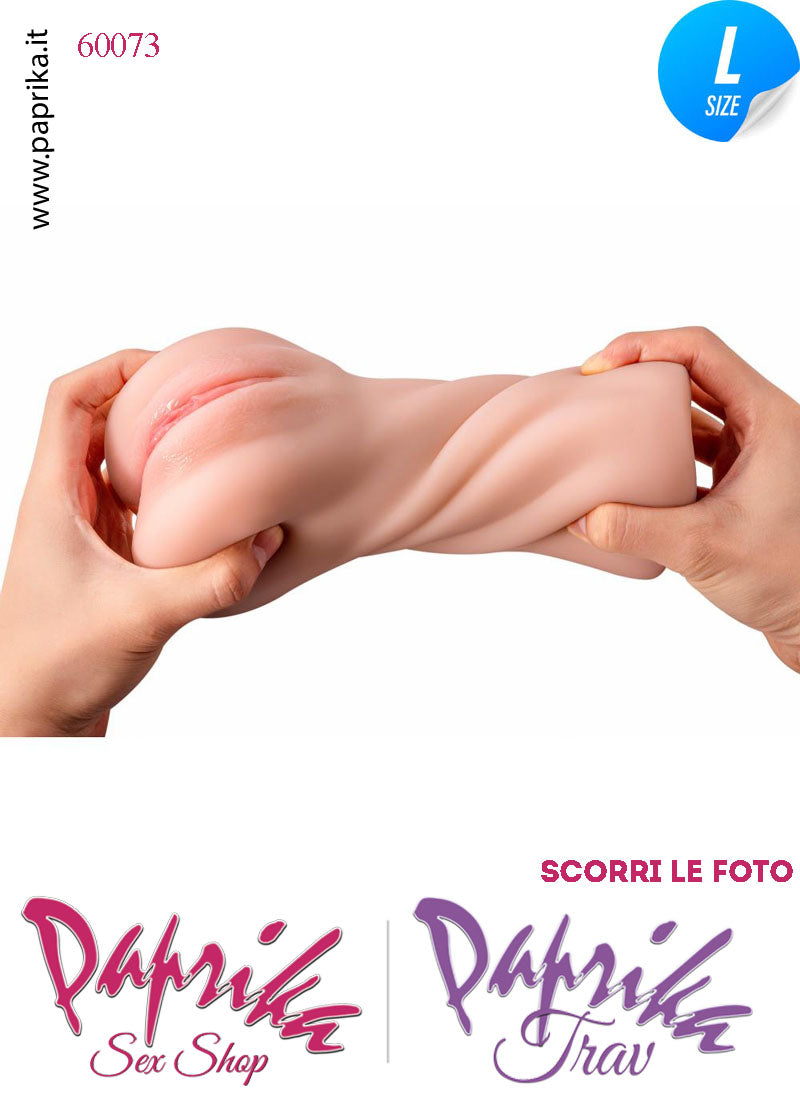 Vagina Masturbatore Vibrante Tpe Morbidissimo Realistico 18 cm Alta 10 Pesante