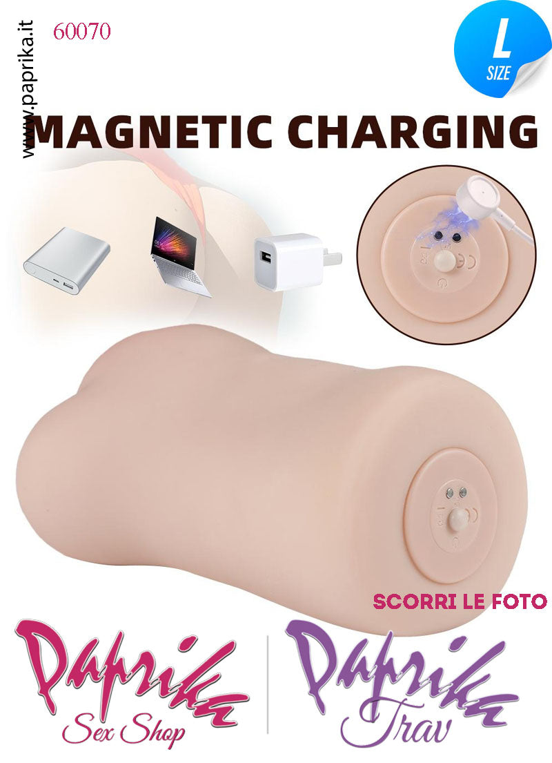 Vagina Masturbatore Vibrante Tpe Morbidissimo Realistico 18 cm Alta 9 cm 900 Grammi
