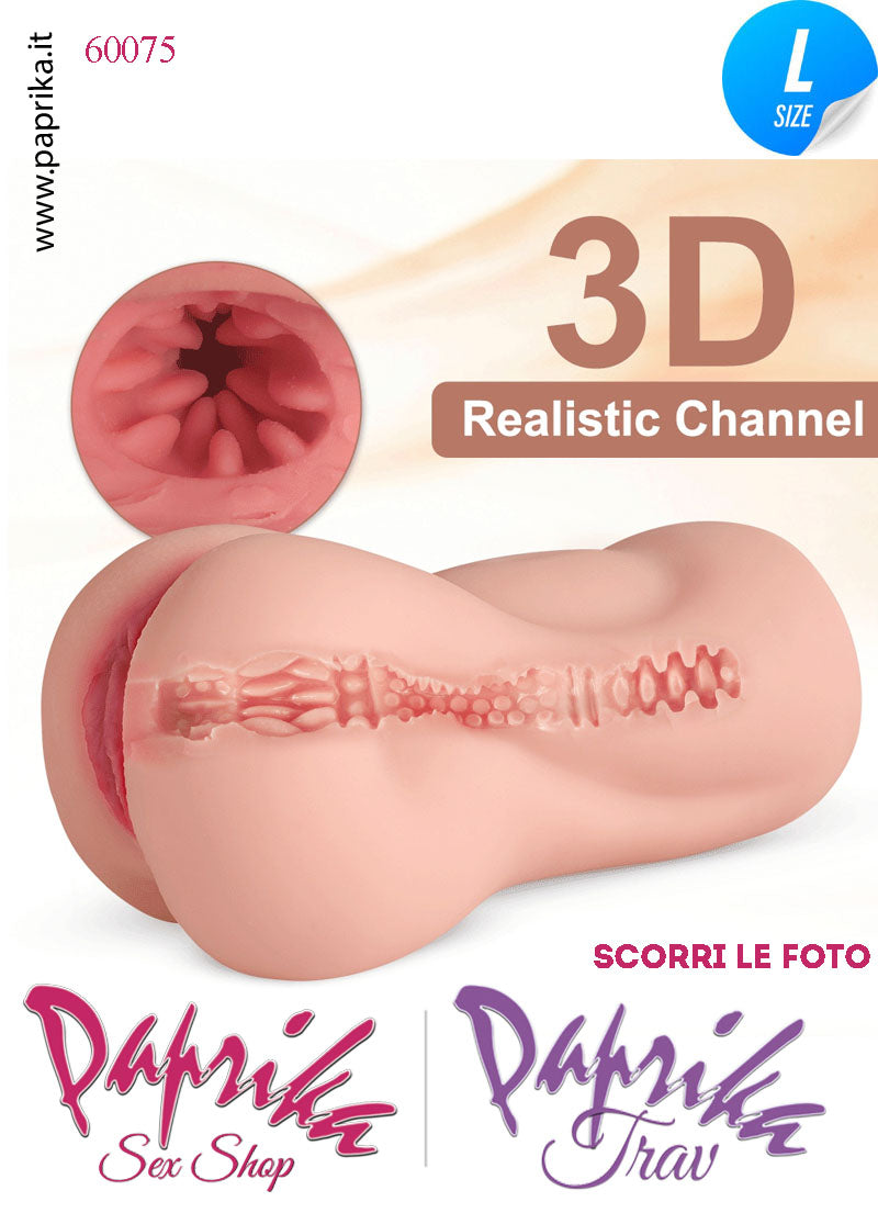 Vagina Masturbatore Vibrante Tpe Morbidissimo Realistico 19 cm Alta 9 Pesante