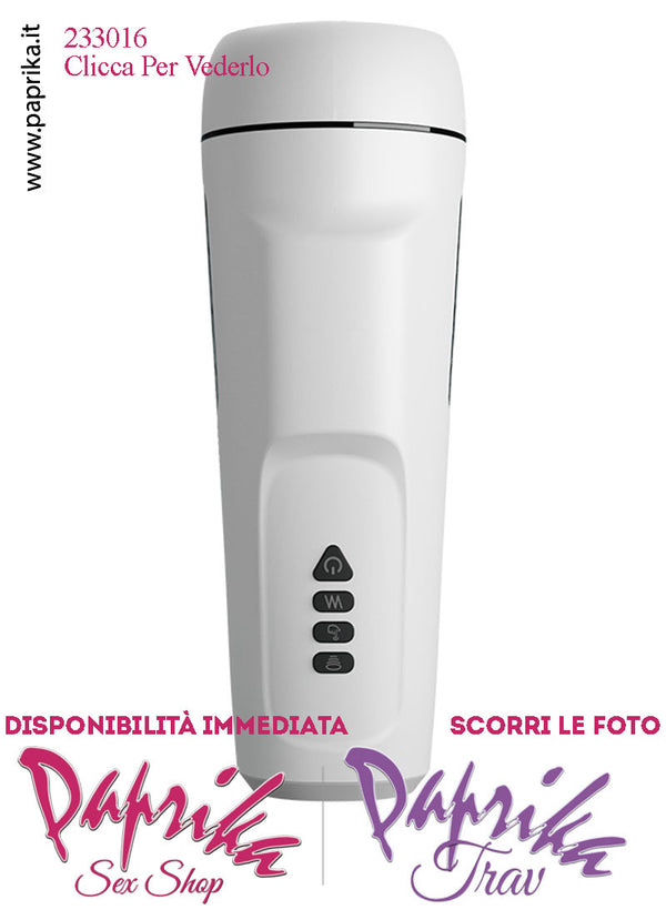 Masturbatore Maschile Tubo Vibrante Risucchio 25 cm Voce Cuffie