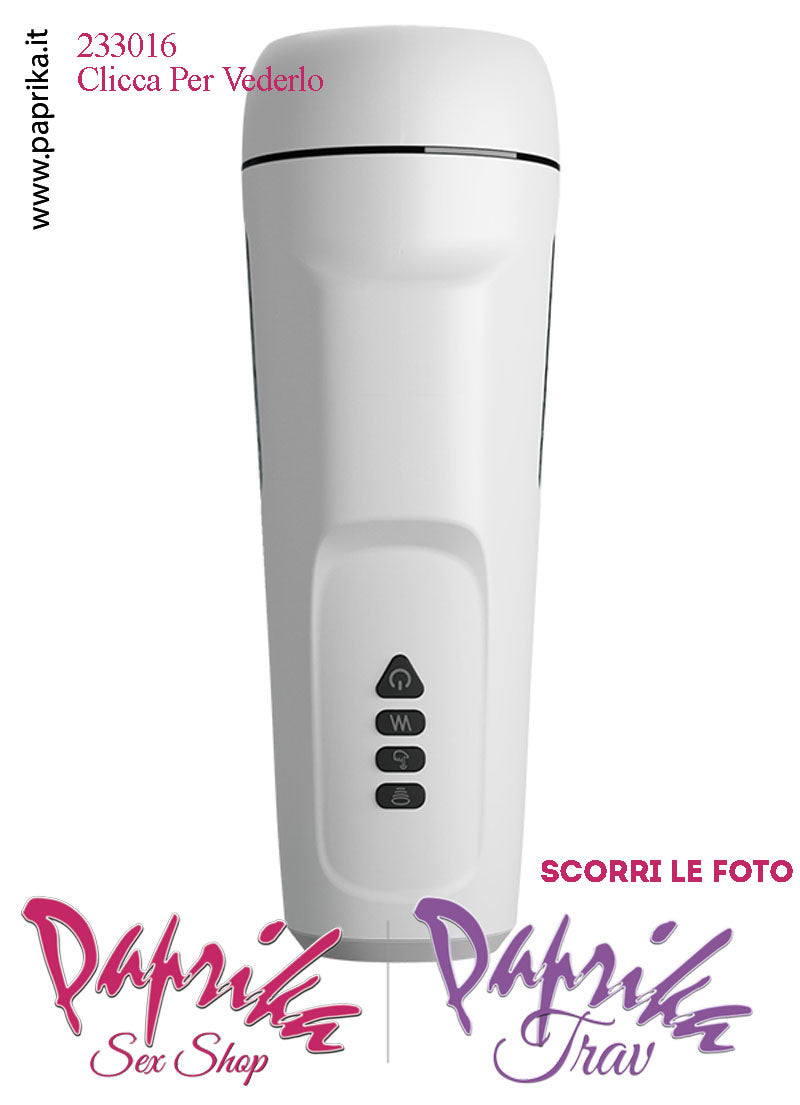 Masturbatore Maschile Tubo Vibrante Risucchio 25 cm Voce Cuffie