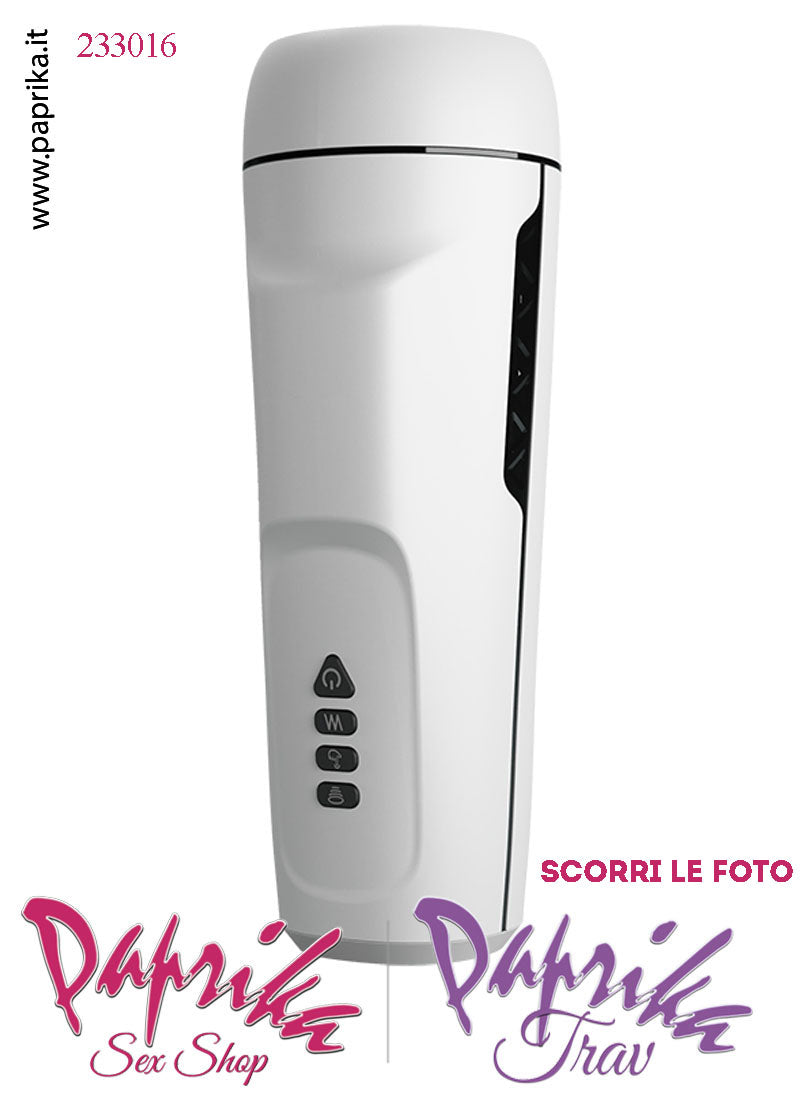 Masturbatore Maschile Tubo Vibrante Risucchio 25 cm Voce Cuffie