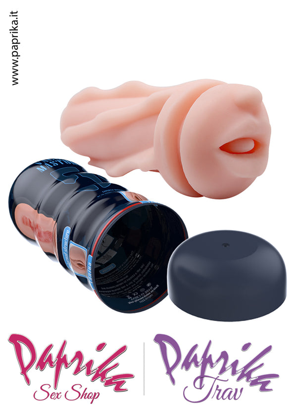 Bocca Masturbatore Maschile Stroker Non Vibrante TPE Tubo