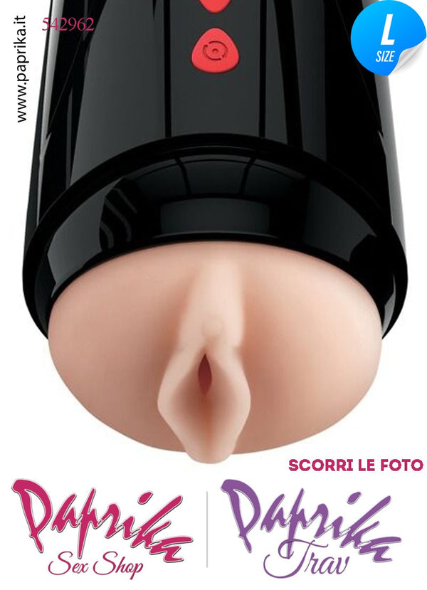 Vagina Masturbatore Vibrante Parlante Ventosa Strocker 20 cm
