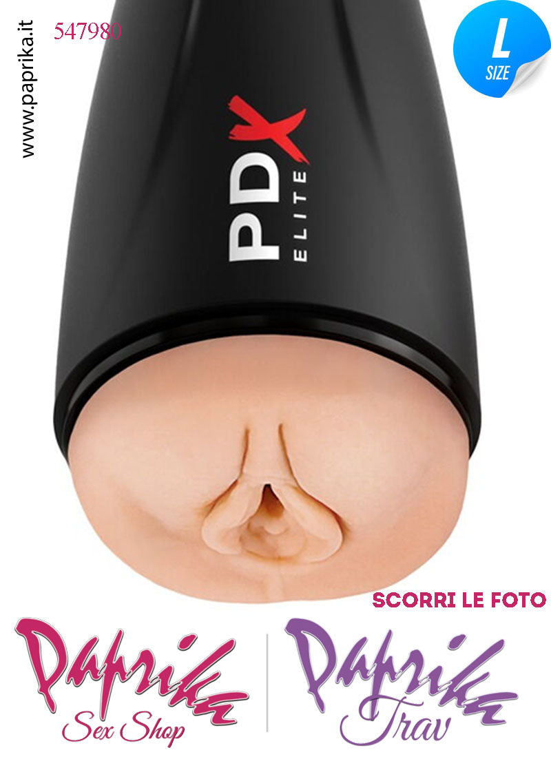 Vagina Masturbatore Vibrante e Risucchio 5 + 5 Velocità 25 cm Dispaly