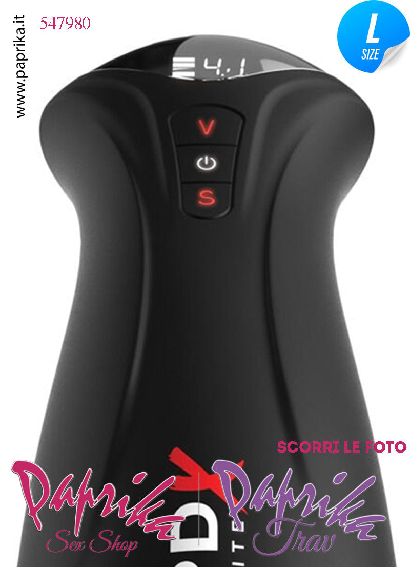 Vagina Masturbatore Vibrante e Risucchio 5 + 5 Velocità 25 cm Dispaly