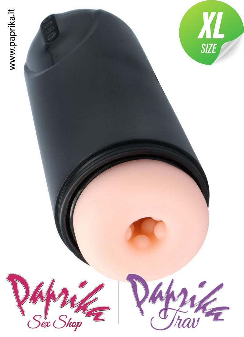 Masturbatore Maschile Tubo Su e Giù Vibrante Strocker 27 cm
