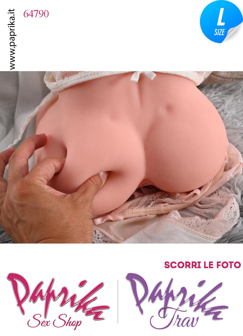 Vagina & Ano Masturbatore Realistico Non Vibrante 21 cm 2.3 Kg