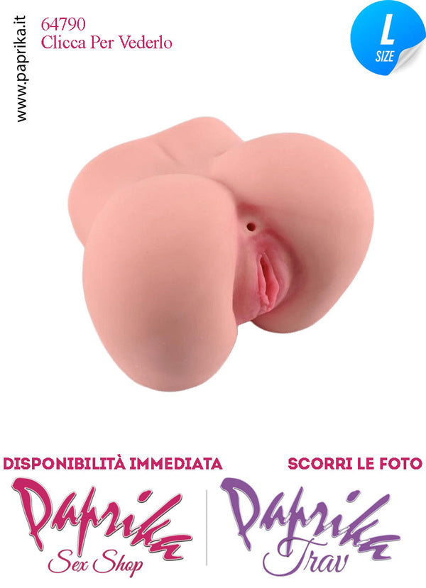 Vagina & Ano Masturbatore Realistico Non Vibrante 21 cm 2.3 Kg