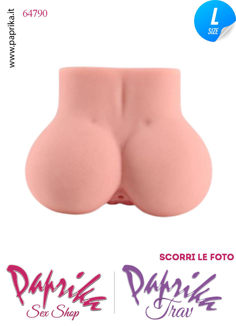 Vagina & Ano Masturbatore Realistico Non Vibrante 21 cm 2.3 Kg
