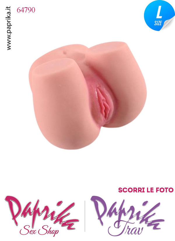 Vagina & Ano Masturbatore Realistico Non Vibrante 21 cm 2.3 Kg