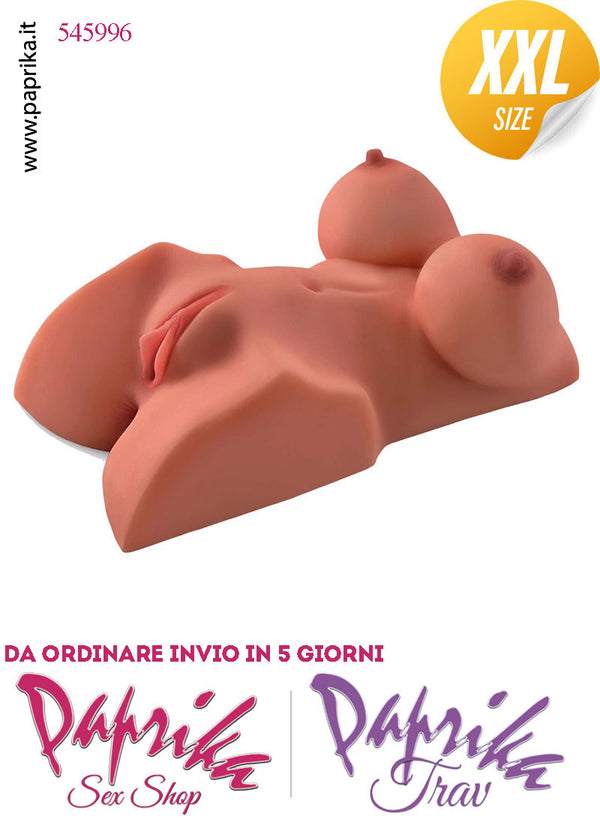 Busto Torso Masturbatore Vagina Ano Seno Grande 31 cm Non Vibrante