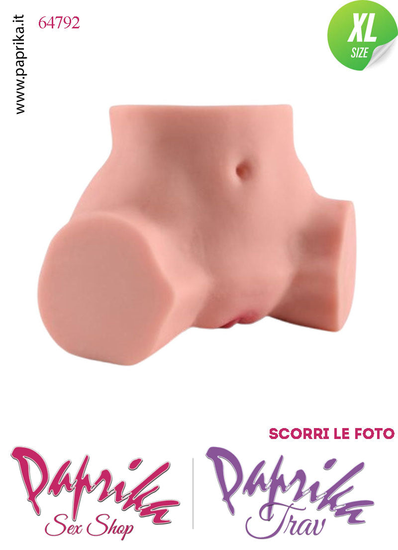 Vagina & Ano Masturbatore Realistico Non Vibrante 31 cm 4.7 Kg