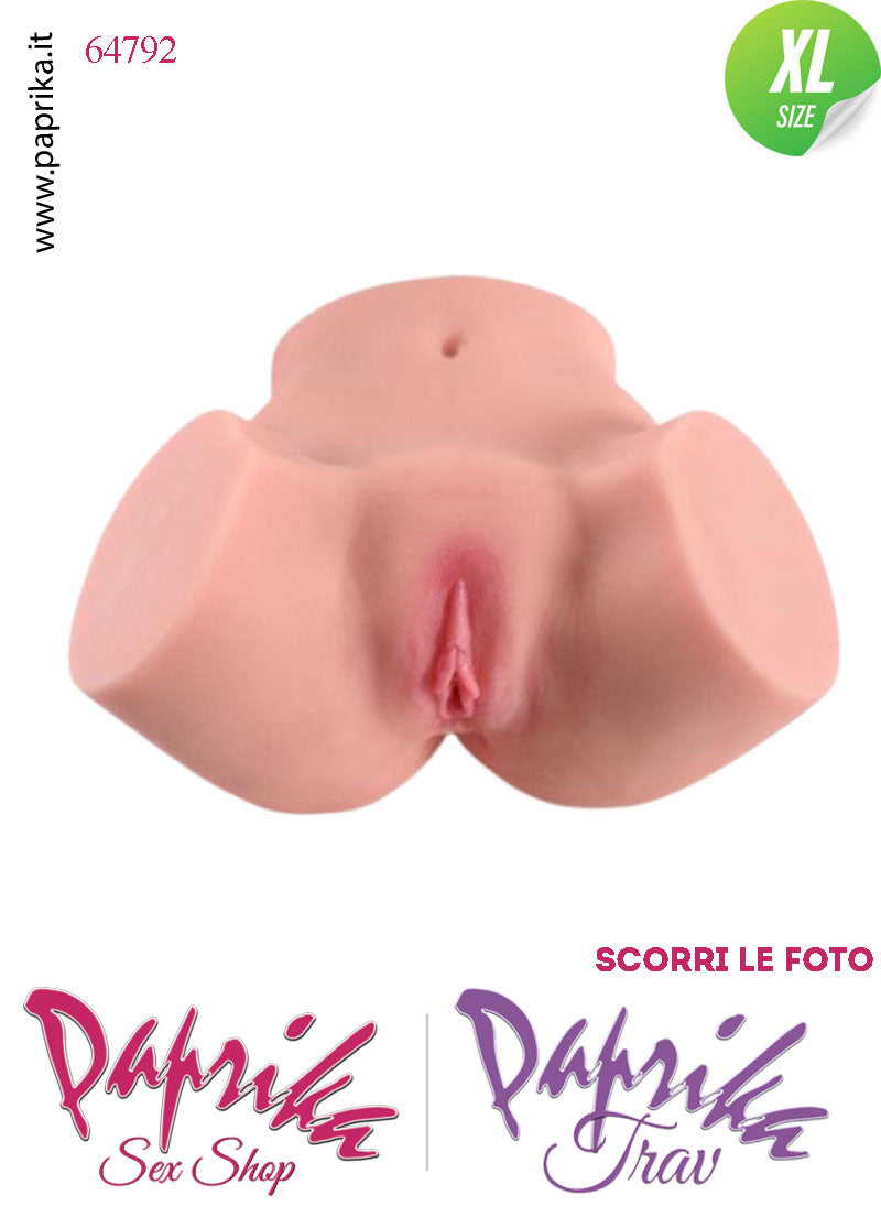Vagina & Ano Masturbatore Realistico Non Vibrante 31 cm 4.7 Kg