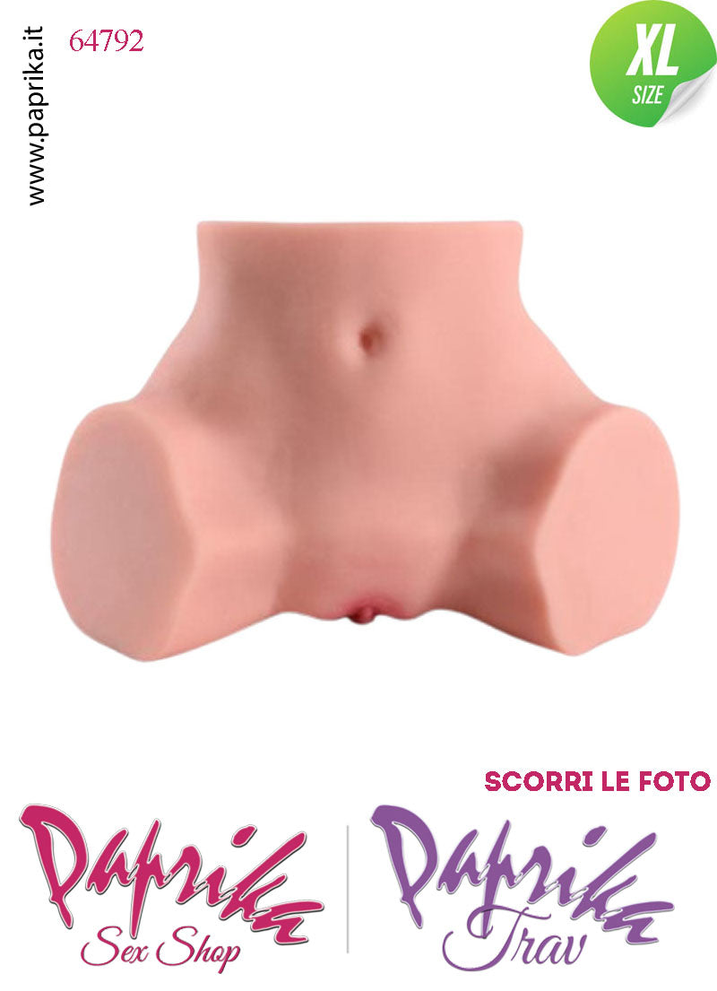 Vagina & Ano Masturbatore Realistico Non Vibrante 31 cm 4.7 Kg