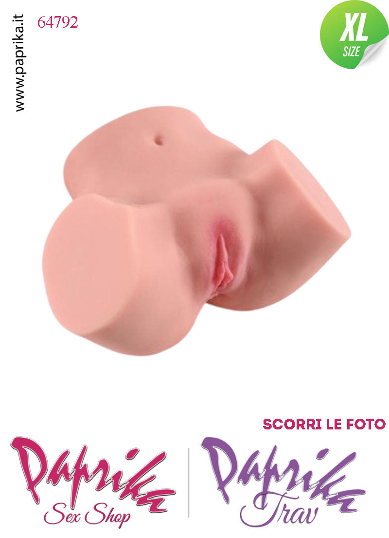Vagina & Ano Masturbatore Realistico Non Vibrante 31 cm 4.7 Kg