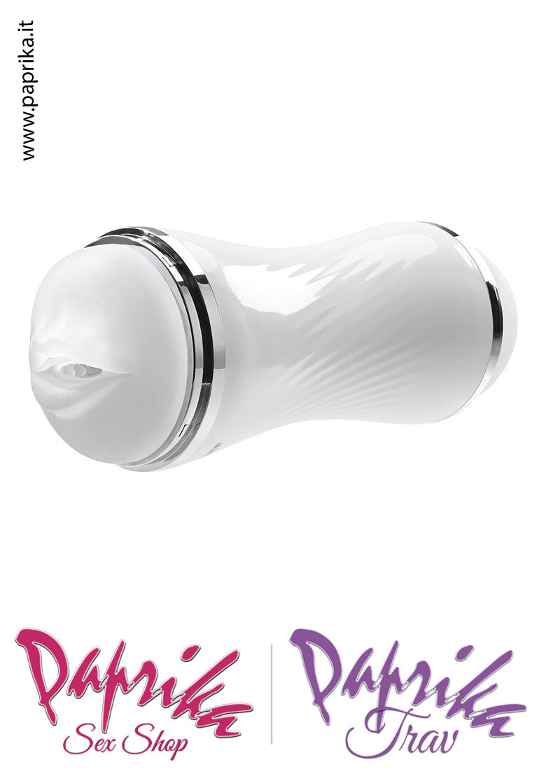 Vagina Bocca Masturbatore Maschile Double Tubo 21 cm Non Vibrante