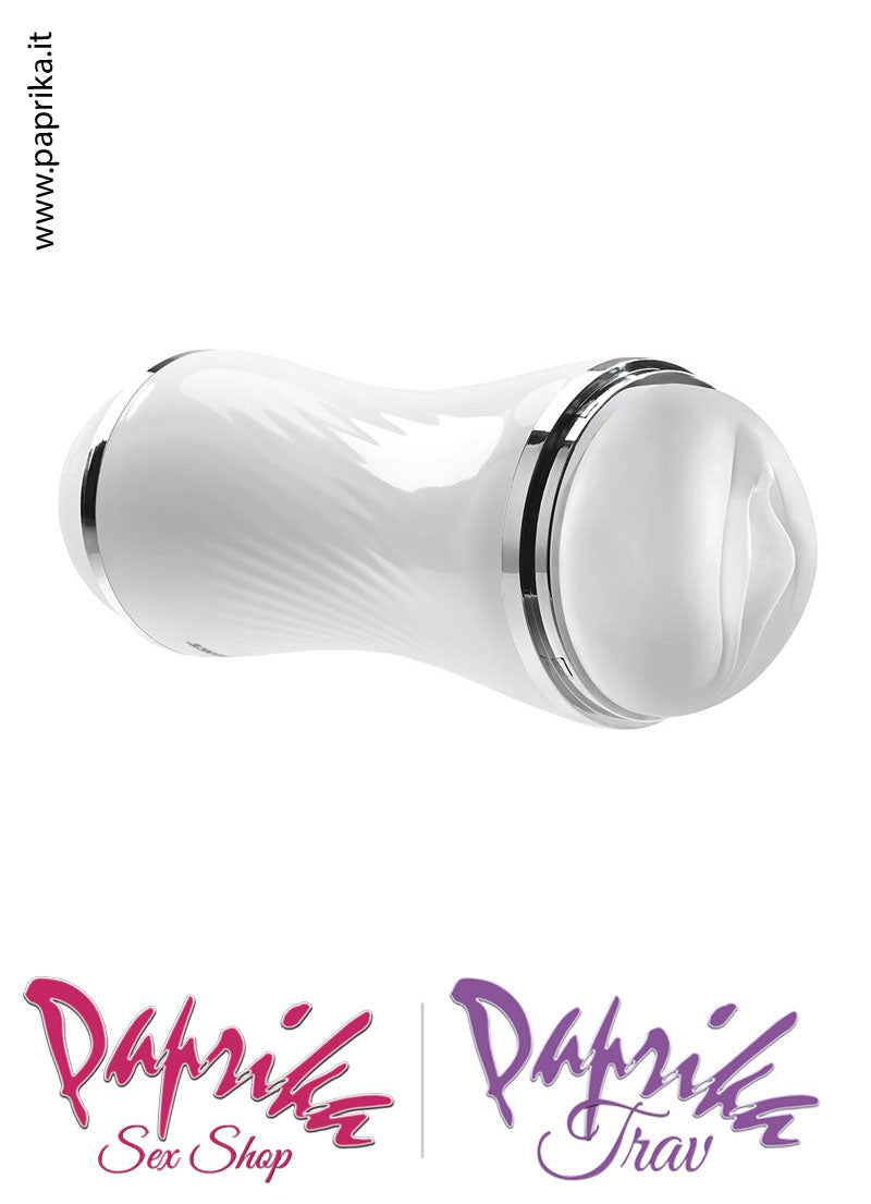 Vagina Bocca Masturbatore Maschile Double Tubo 21 cm Non Vibrante