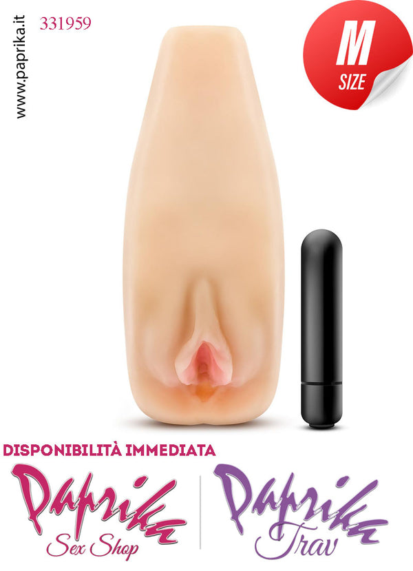 Vagina Masturbatore Vibrante Strocker Rettangolare 18 cm Pile