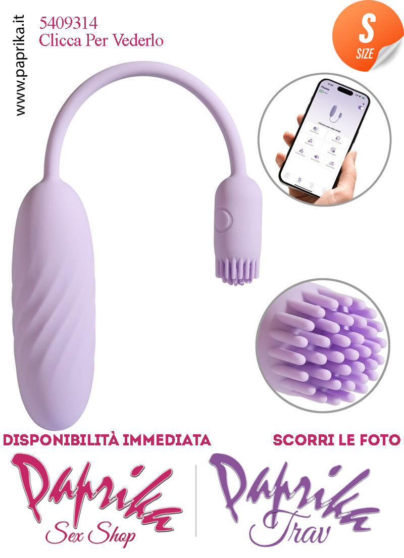 Ovulo Vaginale Stimolatore Clitorideo Punte Morbidissime App Control Ø 27