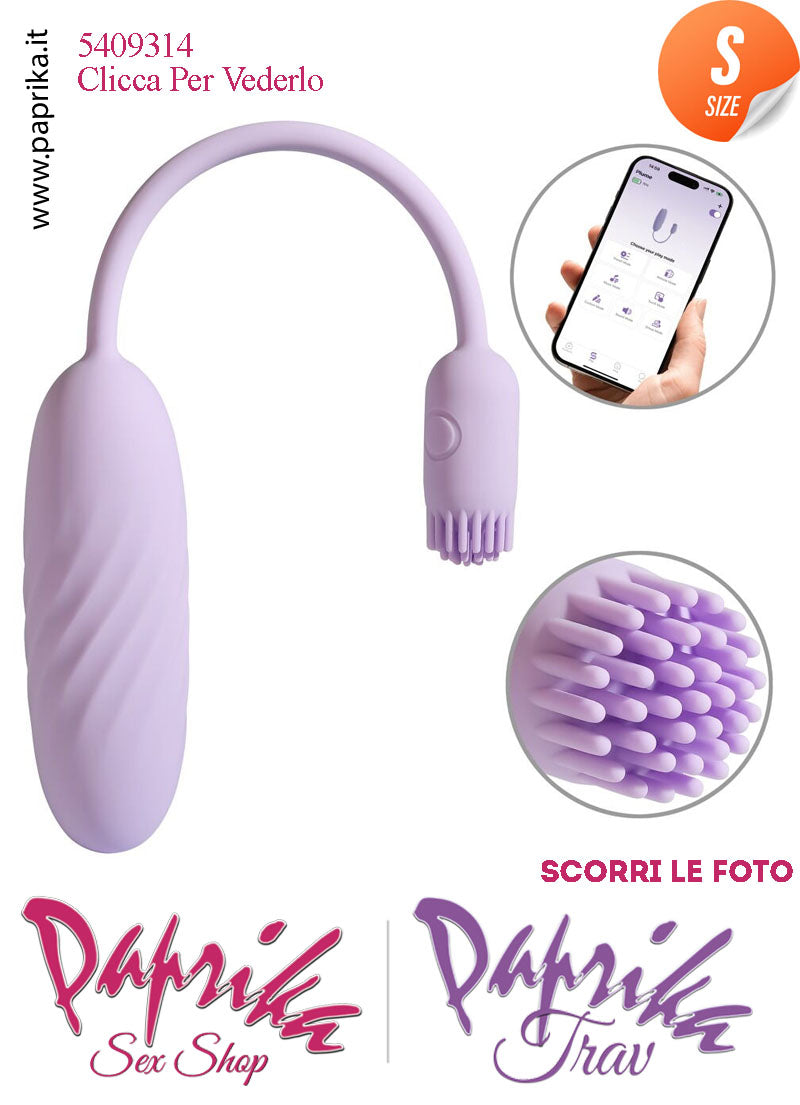 Ovulo Vaginale Stimolatore Clitorideo Punte Morbidissime App Control Ø 27