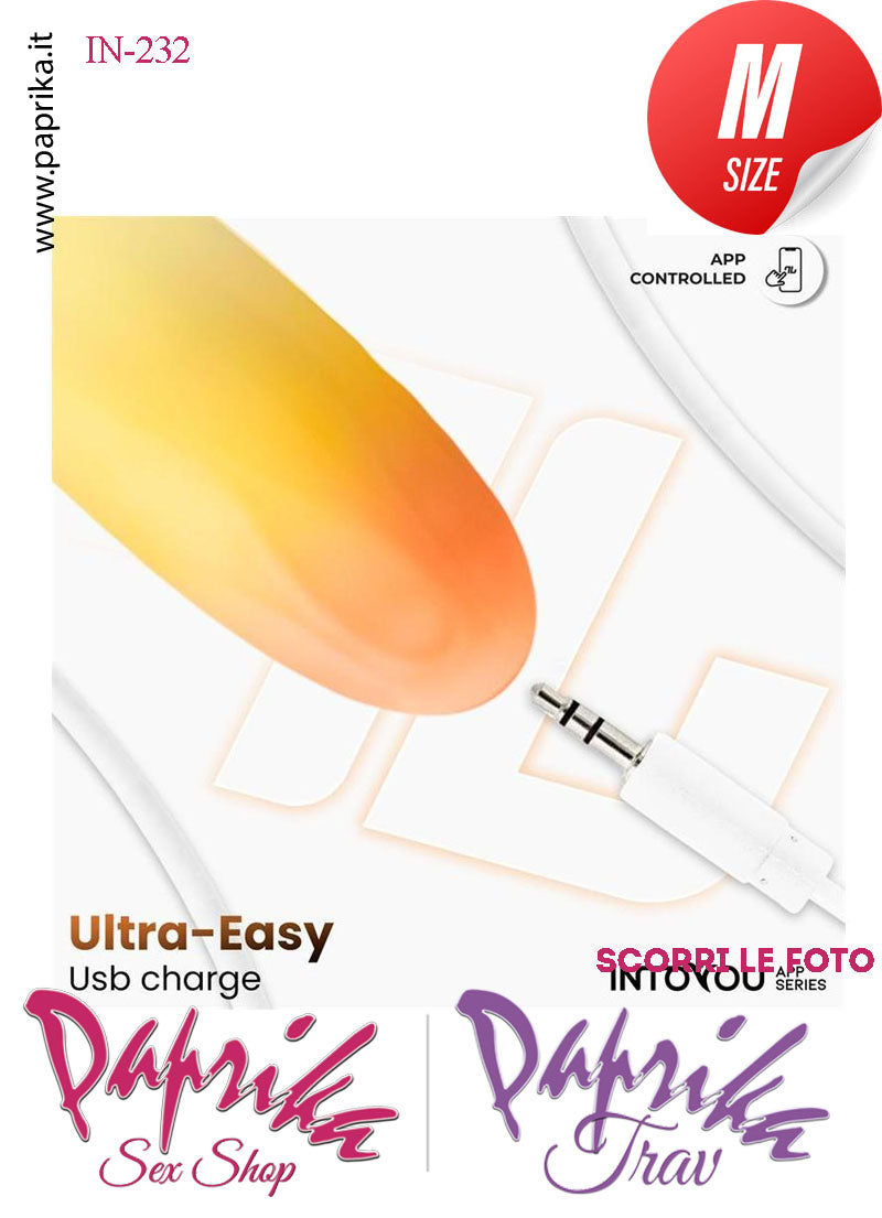 Ovulo Vibrante Silicone Giallo Arancione App Control Mondo 10 Velocità