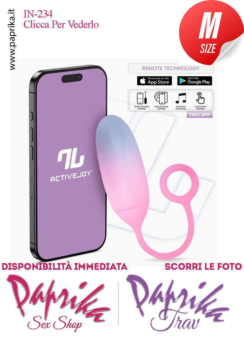 Ovulo Vibrante Silicone Blu Rosa Control Mondo 10 Velocità
