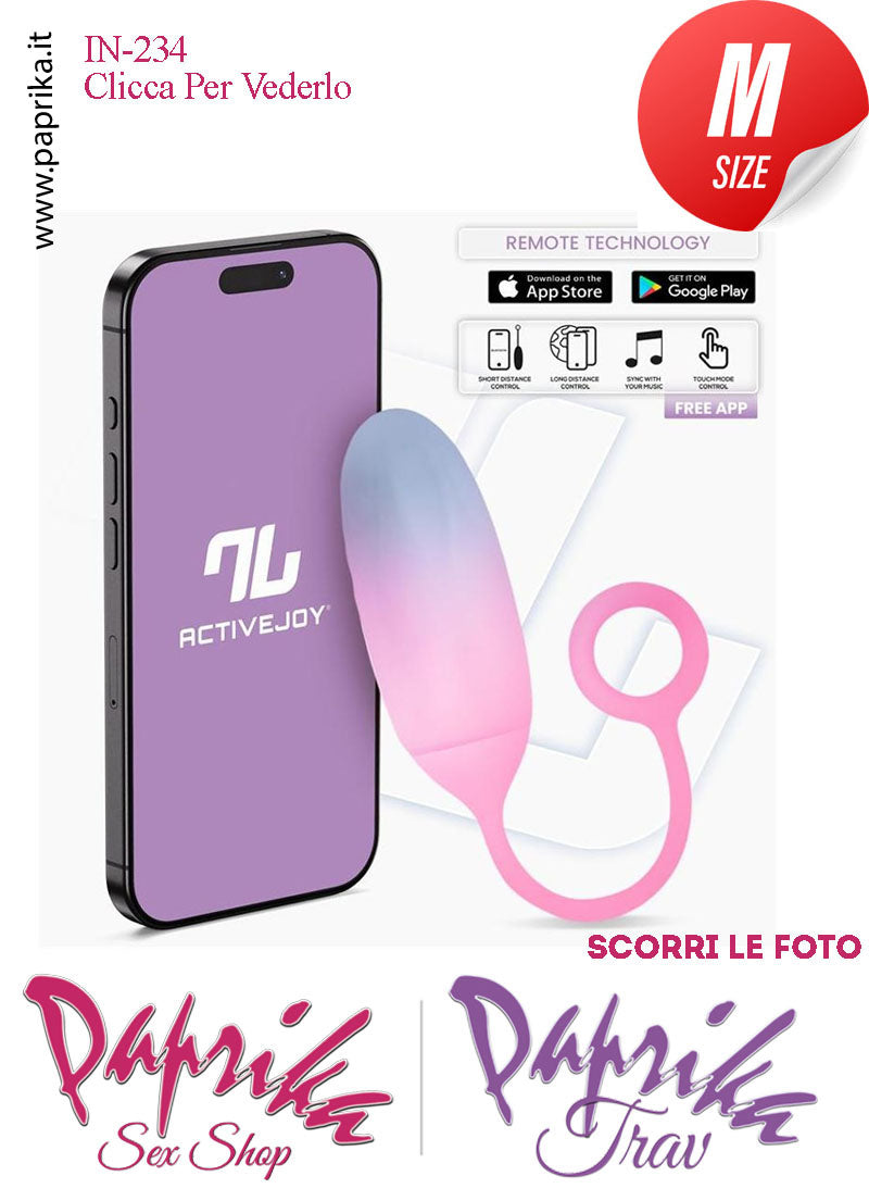 Ovulo Vibrante Silicone Blu Rosa Control Mondo 10 Velocità