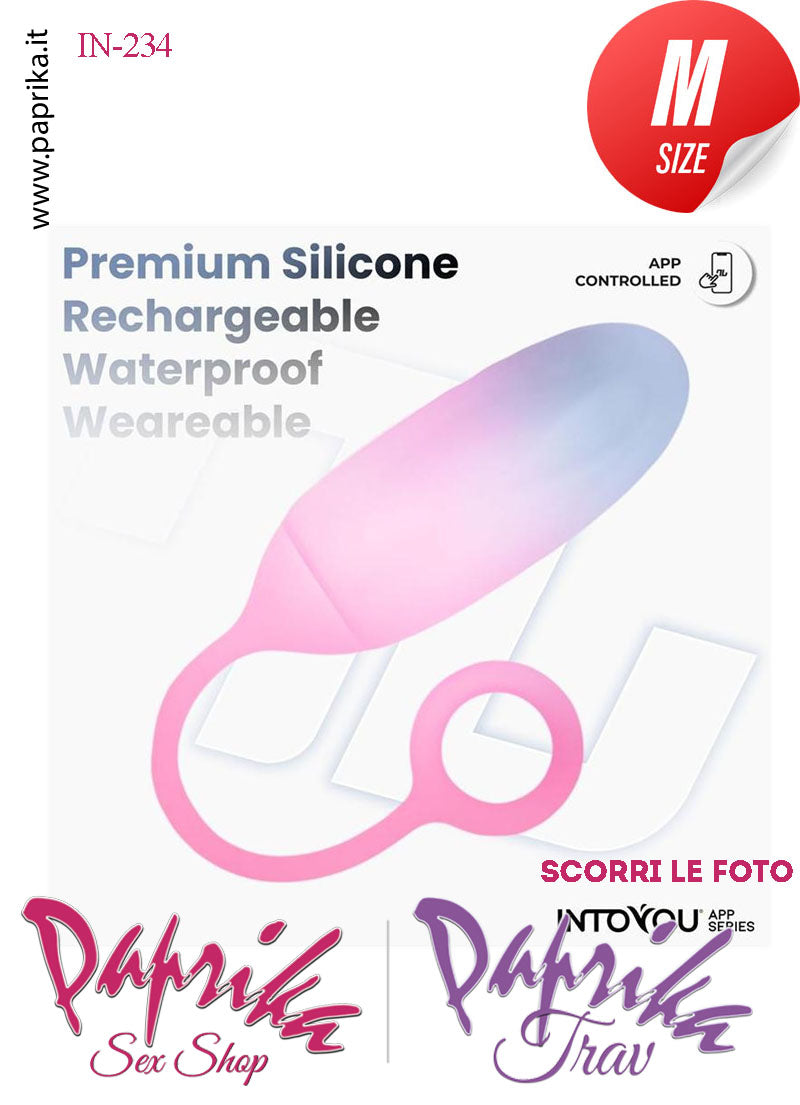 Ovulo Vibrante Silicone Blu Rosa Control Mondo 10 Velocità