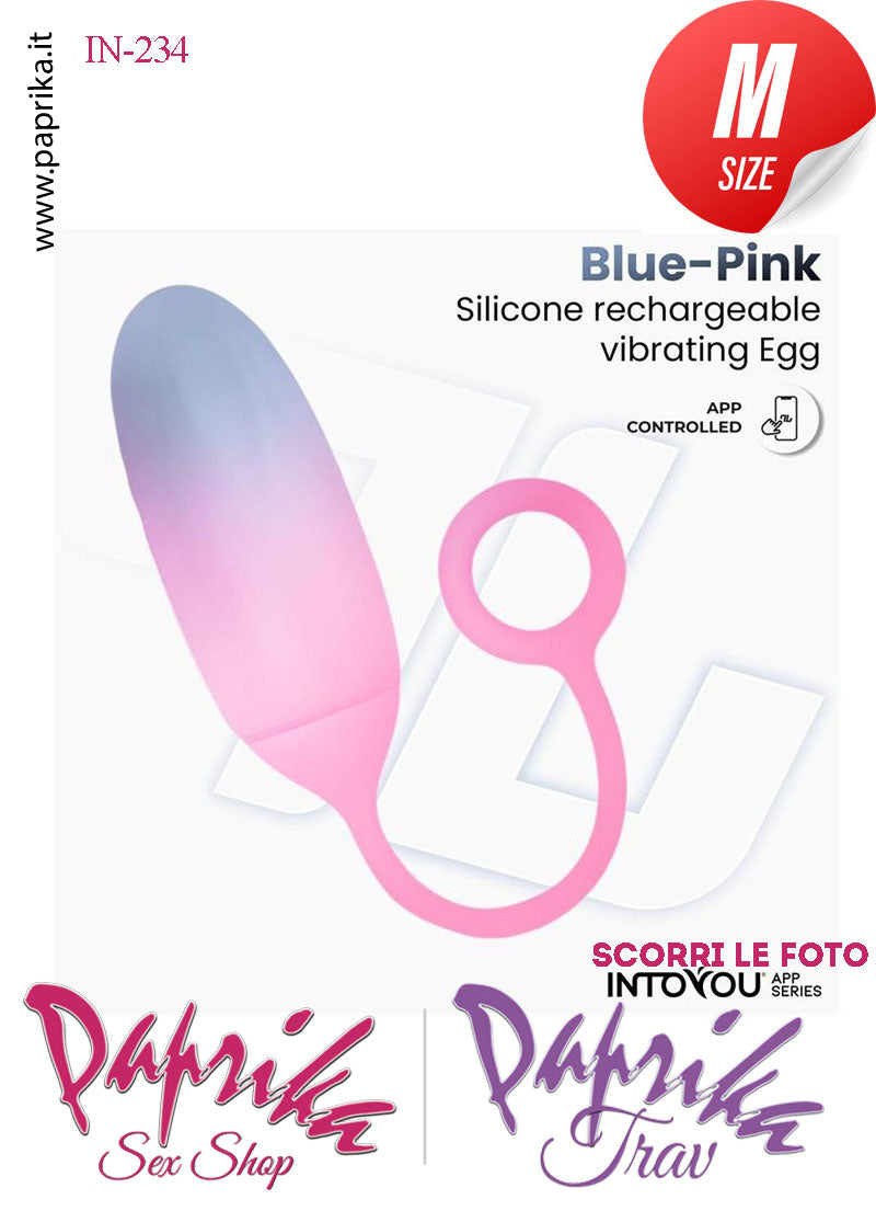 Ovulo Vibrante Silicone Blu Rosa Control Mondo 10 Velocità