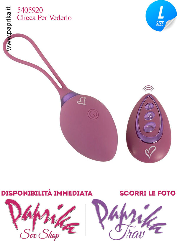 Ovulo Vibrante Vaginale Ø 39 Telecomando 10 + 6 Velocità Silicone Viola