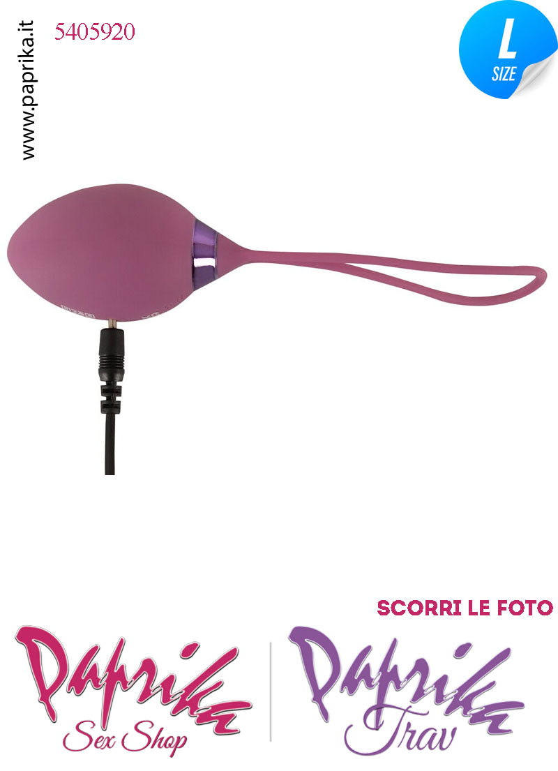 Ovulo Vibrante Vaginale Ø 39 Telecomando 10 + 6 Velocità Silicone Viola