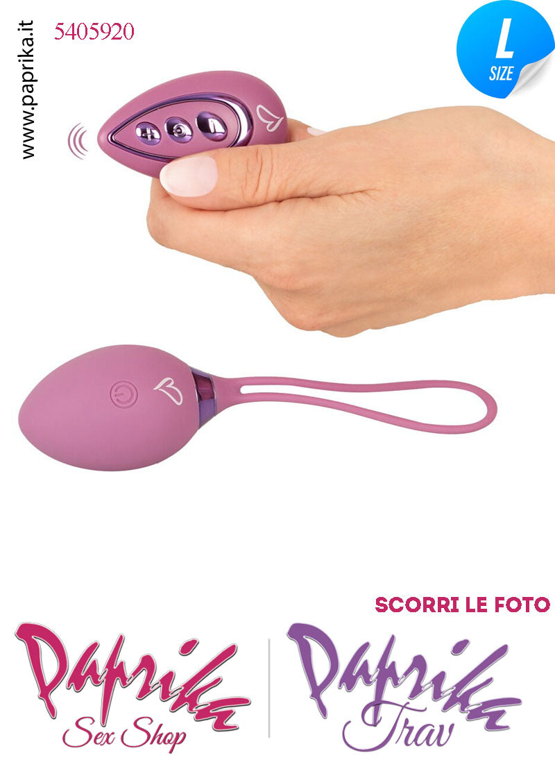Ovulo Vibrante Vaginale Ø 39 Telecomando 10 + 6 Velocità Silicone Viola
