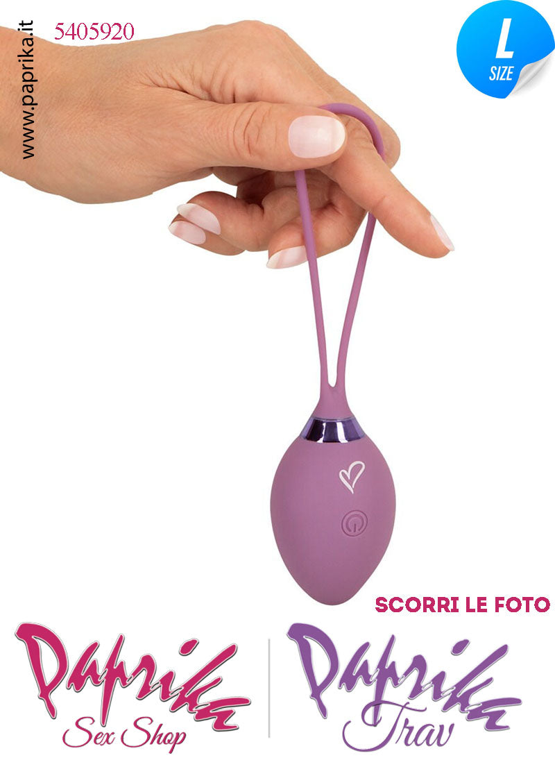 Ovulo Vibrante Vaginale Ø 39 Telecomando 10 + 6 Velocità Silicone Viola