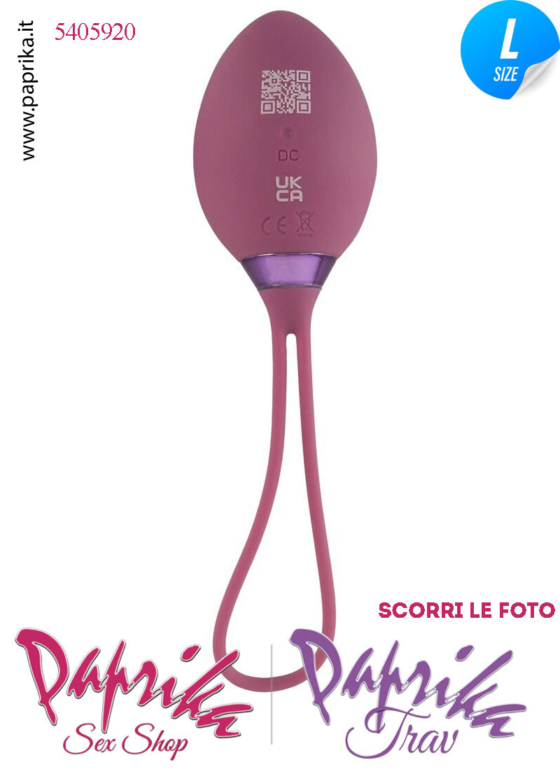 Ovulo Vibrante Vaginale Ø 39 Telecomando 10 + 6 Velocità Silicone Viola