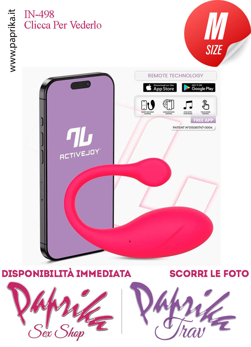 Ovulo Vibrante Silicone Rosa Cordino Lungo App Control Mondo 10 Velocità