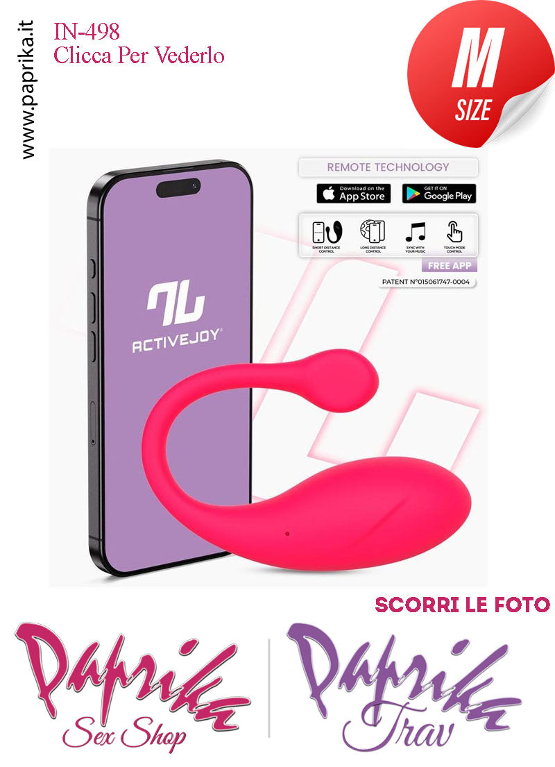 Ovulo Vibrante Silicone Rosa Cordino Lungo App Control Mondo 10 Velocità