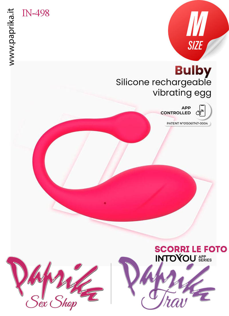 Ovulo Vibrante Silicone Rosa Cordino Lungo App Control Mondo 10 Velocità