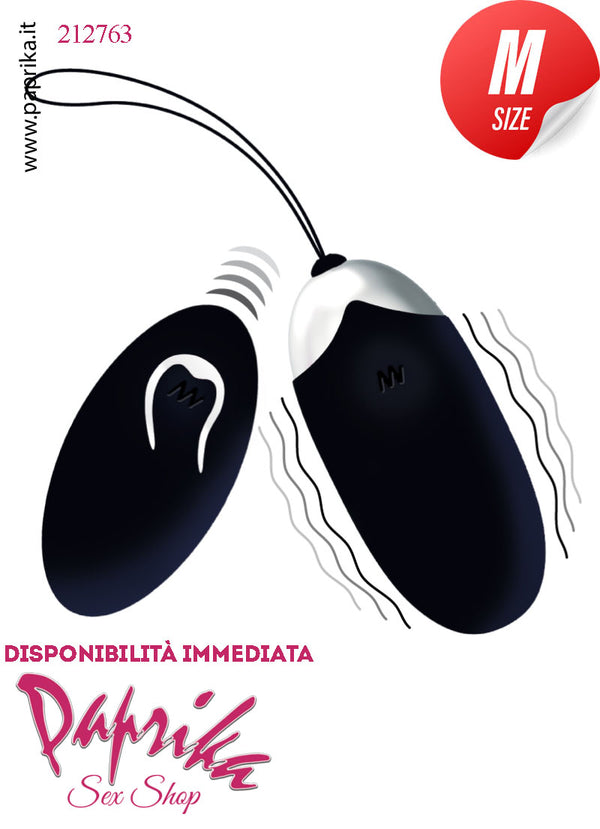 Ovulo Vaginale Vibrante 7 cm Ø 33 Silicone Telecomando 12 Velocità