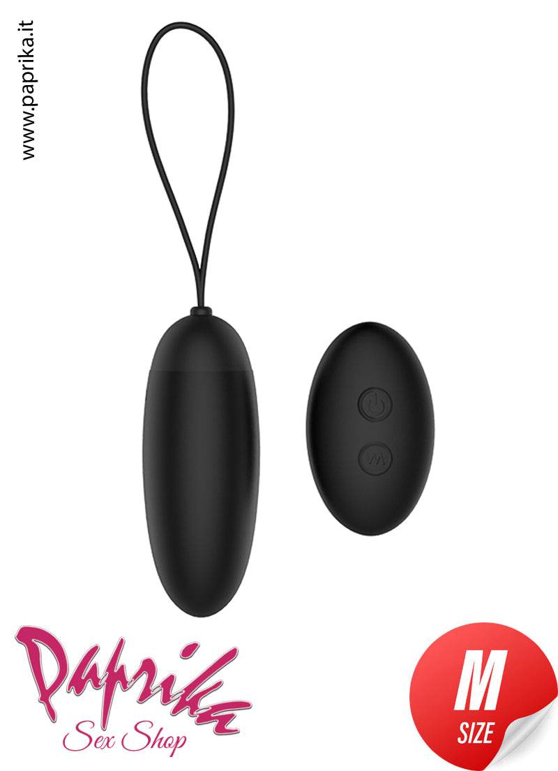 Ovulo Vaginale Vibrante 9 cm Ø 34 Telecomandato 9 Velocità Silicone