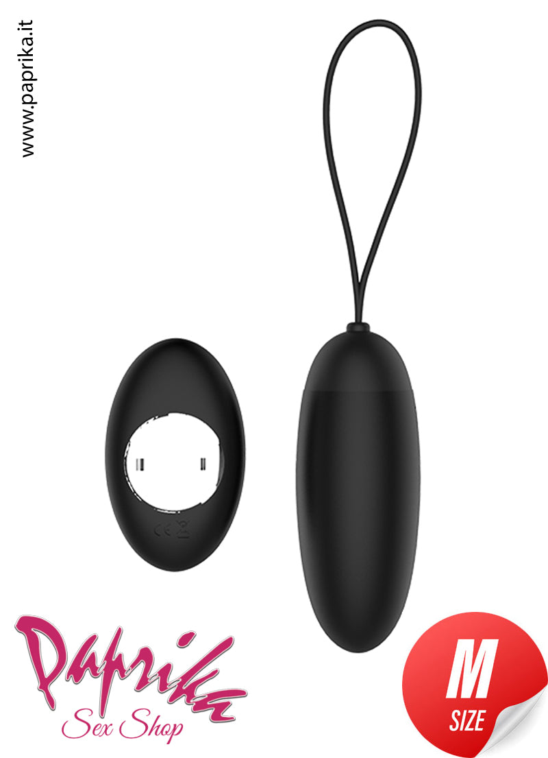 Ovulo Vaginale Vibrante 9 cm Ø 34 Telecomandato 9 Velocità Silicone