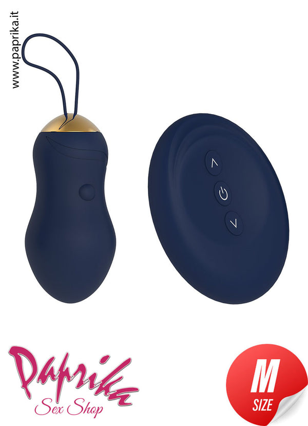Ovulo Vaginale Vibrante 7 cm Ø 35 Telecomandato 10 Velocità Silicone