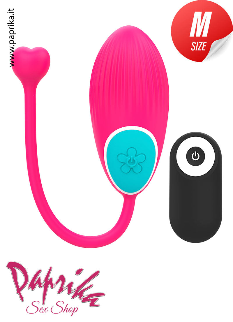 Ovulo Vaginale 7 cm Ø 35 Silicone Telecomando 10 Velocità