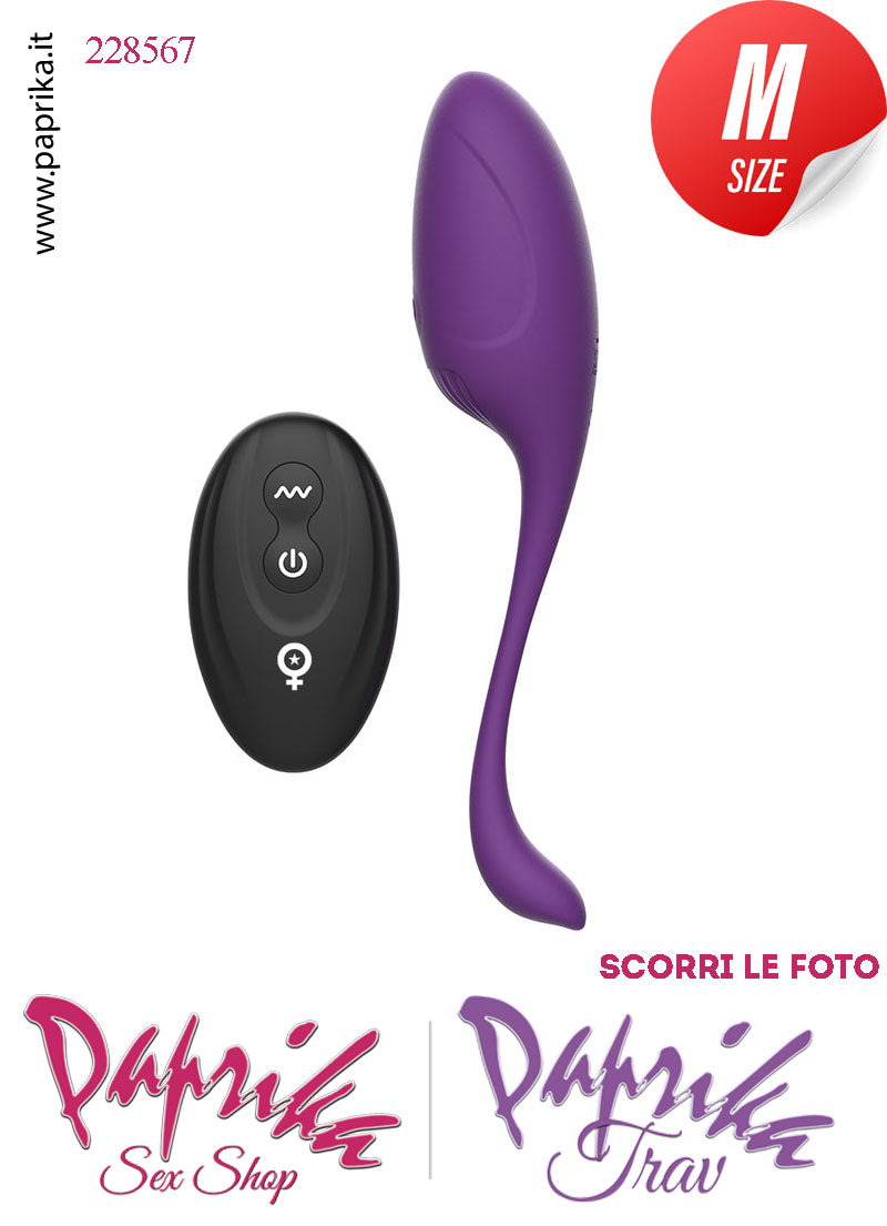 Ovulo Vibrante Vaginale Ø 32 Telecomando 10 Velocità Cordino Flessibile