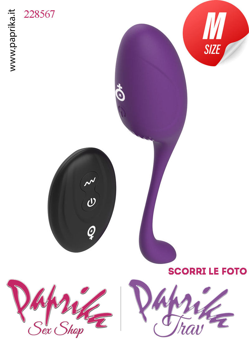 Ovulo Vibrante Vaginale Ø 32 Telecomando 10 Velocità Cordino Flessibile