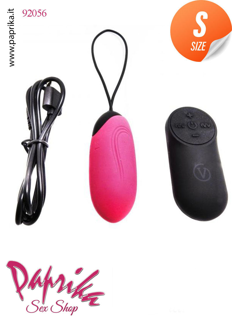 Ovulo Vaginale Lungo 7 cm Ø 28 Silicone Telecomando 7 Funzioni 4 Velocità