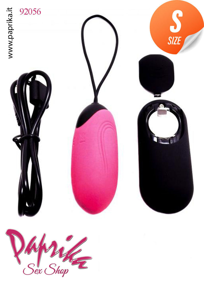 Ovulo Vaginale Lungo 7 cm Ø 28 Silicone Telecomando 7 Funzioni 4 Velocità