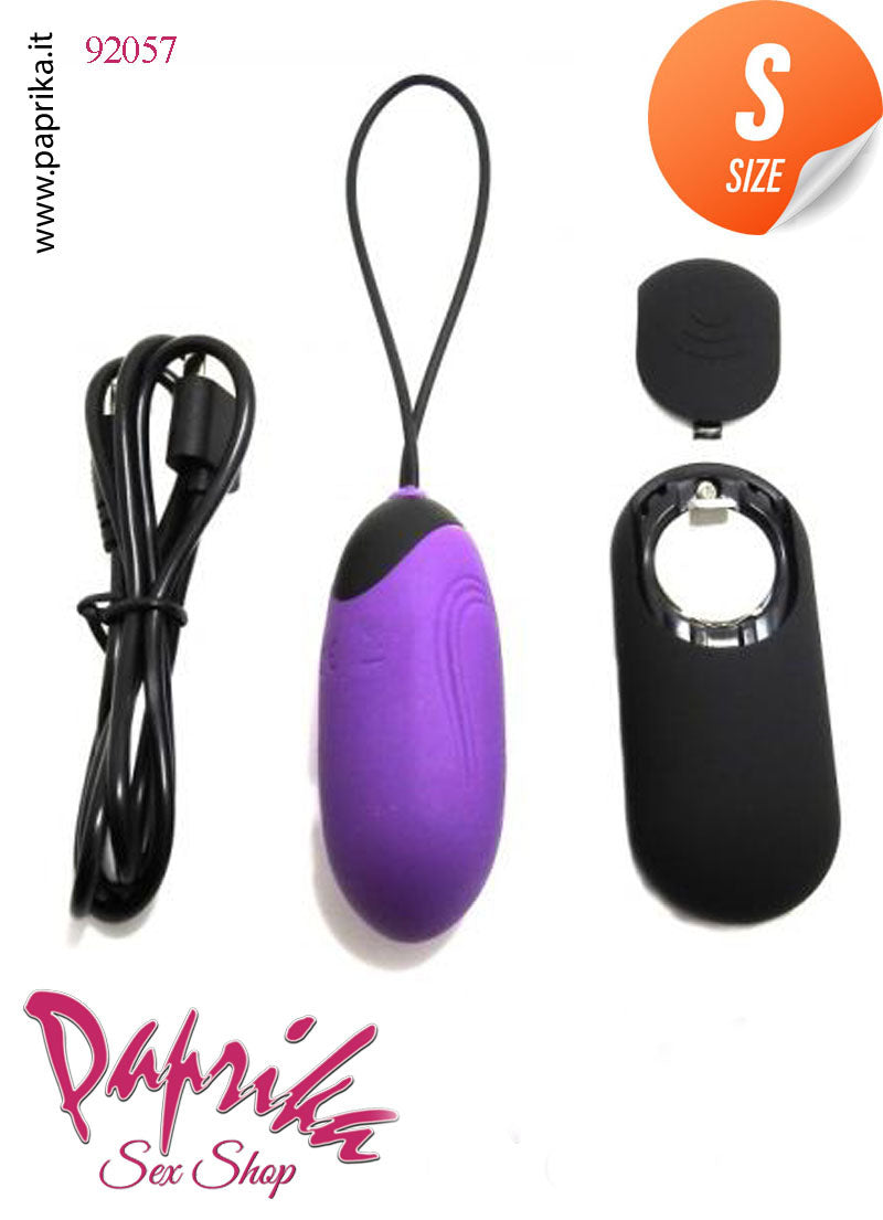 Ovulo Vaginale Lungo 7 cm Ø 28 Silicone Telecomando 7 Funzioni 4 Velocità