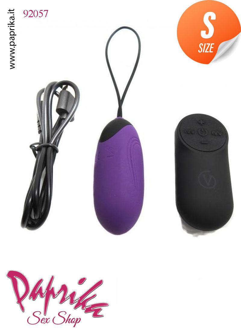 Ovulo Vaginale Lungo 7 cm Ø 28 Silicone Telecomando 7 Funzioni 4 Velocità