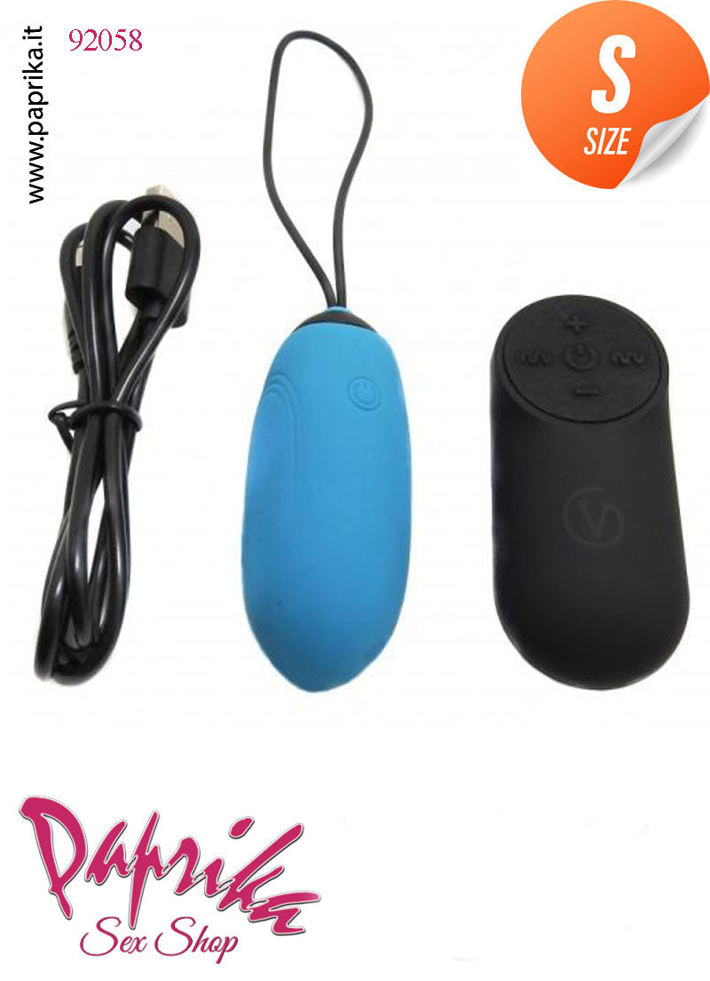 Ovulo Vaginale Lungo 7 cm Ø 28 Silicone Telecomando 7 Funzioni 4 Velocità